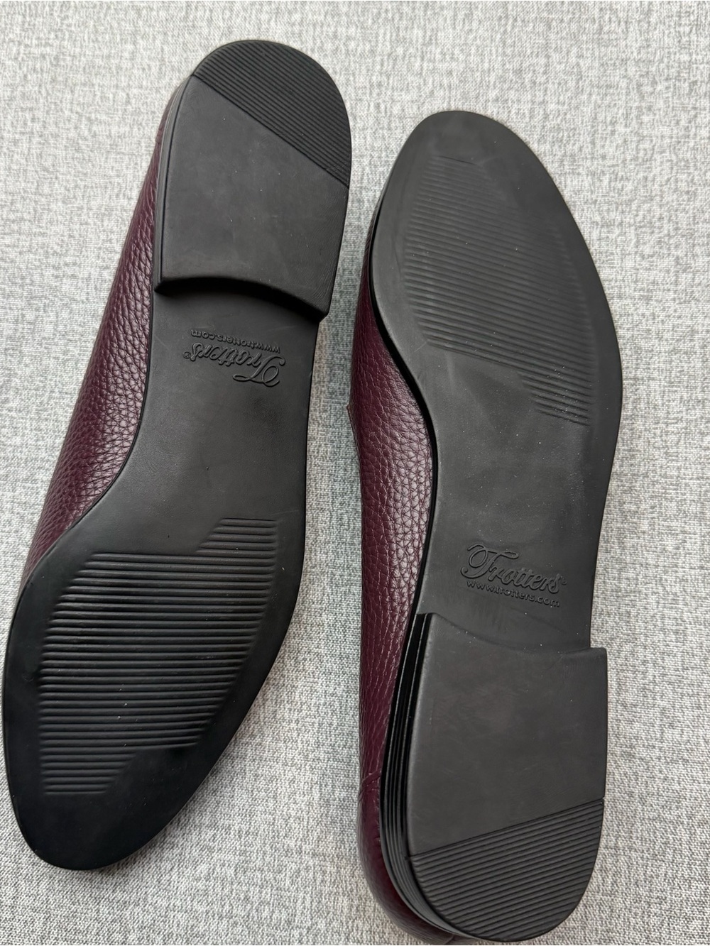 Trotters Liz Burgundy Tumbled Leather Loafers - Picture 10 of 11